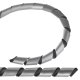 Maclean MCTV-687S Spiral Cable Organizer, 20.4-22mm, 3m, Silver