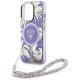 Guess Palm Trees Triangle Pearl Strap MagSafe Phone Case Cover iPhone 16 Pro Max Purple