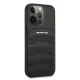 Кожаный чехол Mercedes-AMG Debossed для iPhone 13 Pro Max черный