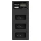 Newell CD-USB-C trīskanālu lādētājs Canon LP-E17 akumulatoriem