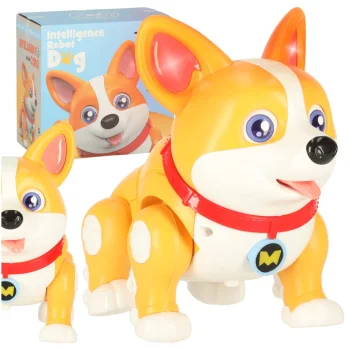 Интерактивная собака-робот Corgi со светом и музыкой,...
