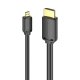Vention AGIBF HDMI-D uz HDMI-A kabelis, 4K 60Hz, 1m, Melns