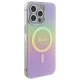 Guess IML Iridescent MagSafe vāciņš iPhone 15 Pro, rozā