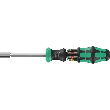Ratchet Screwdriver with Bits Wera Kraftform Kompakt 27 RA 1