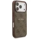 Guess 4G Ring Classic Logo MagSafe vāciņš iPhone 17 Pro, brūns