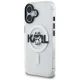 Чехол Karl Lagerfeld для iPhone 17 IML Choupette Sketch Logo MagSafe, прозрачный