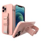 Xiaomi Poco X3 / X3 NFC Rope Gel TPU Airbag Case Cover, Pink | Telefona Vāciņš Maciņš Apvalks Bampers