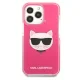 Apple iPhone 13 Pro 6.1\'\' Karl Lagerfeld Choupette Head Case Cover, Fuchsia