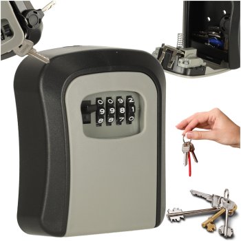 Wall Mounted Key Lock Box with 4-Digit Combination Lock