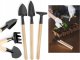 Mini Garden Tool Set 3-in-1, Trowel and Rake for Indoor Plants