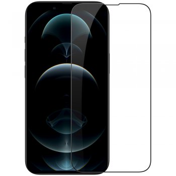 Apple iPhone 13 Pro Max 6.7'' Nillkin CP+PRO Ultra Thin Full Coverage Tempered Glass with Frame, Black | Aizsargstikls Telefona Ekrānam (Pilns Pārklājums)