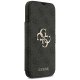 Чехол Guess Book 4G с металлическим логотипом для iPhone 17 Pro Max - черный