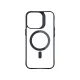 3mk iPhone 14 Pro Max Case Satin Armor MagCase, Clear with Black Frame