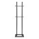 ModernHome Coat Rack Stand with 8 Hooks, 175 cm Metal Hall Tree for Entryway, black