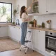 Saliekamas tērauda kāpnes ModernHome ar 2 pakāpieniem