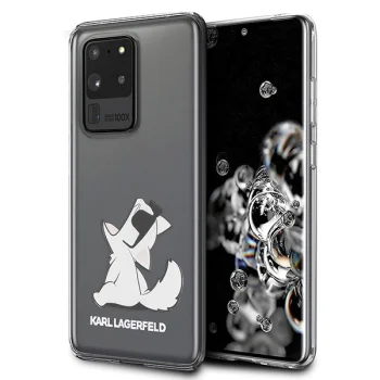 Чехол Karl Lagerfeld для Samsung Galaxy S20 Ultra Choupette Fun, прозрачный