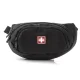 Skriešanas Vingrošanas Jostas Pleca Soma SWISSBAGS LUZERN 3L, Melna | Outdoor Travel Running Bumbag