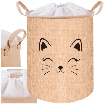 Корзина для игрушек и белья Kruzzel 24727, 42 л, бежевая