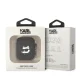 Karl Lagerfeld AirPods 1 / 2 maciņš Silicone Choupette Head 3D, melns