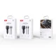 Bluetooth FM Transmitter Car Charger XO BCC17 30W with Cable, black