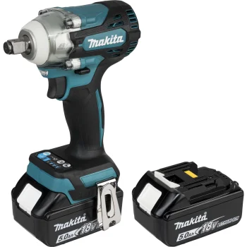 Makita DTW300RTJ Cordless Impact Wrench Set, 18V, 2x 5.0 Ah