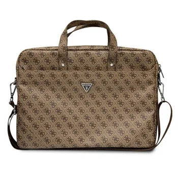 Сумка для ноутбука Guess 15 / 16" Saffiano Hot Stamp, коричневая