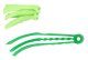 Microfiber blind cleaning brush with three heads, green