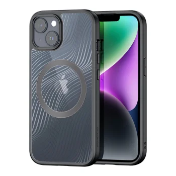 Apple iPhone 15 Plus 6.7'' Dux Ducis Aimo Armored MagSafe Cover Case, Black | Telefona Maciņš Vāks Apvalks Bampers