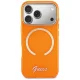 Guess IML Script Metal чехол с MagSafe для iPhone 17 Pro Max – оранжевый