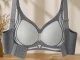 Sieviešu sporta krūšturis Push-Up bezvīļu, pelēks, izmērs XL