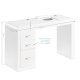 Professional Manicure Desk 312 with Dust Collector Right, White
