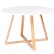 Круглый журнальный столик ModernHome 60 см в скандинавском стиле, белый