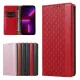 Magnet Strap Case for iPhone 14 Pro Max Flip Wallet Case with Stand, Red