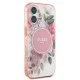 Guess iPhone 16 Plus Case IML Flower & Tonal Circle MagSafe, Pink