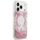 Guess Resin Bottom Glitter MagSafe vāciņš iPhone 18 Pro Max / 17 Pro Max, rozā