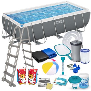 Bestway 56441 Karkasa baseins 404 x 201 x 100 cm, 18-in-1 komplekts