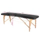 Saliekamais masāžas galds, kušete WOOD COMFORT 2 sekcijas, melns | Folding massage table 2 sections, black