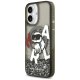 Karl Lagerfeld Liquid Glitter Choupette MagSafe Case for iPhone 17, Black