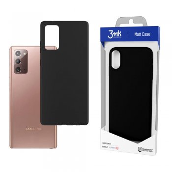 Samsung Galaxy Note20 5g 3MK Matt Case Cover, Black | Telefona Maciņš Vāciņš Apvalks Bampers