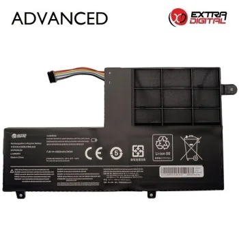 Klēpjdatora akumulators Lenovo L14M2P21, 4500 mAh, 7.6V, Extra Digital