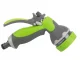 Multifunctional Garden Hose Spray Nozzle, 7 Patterns, Grey/Green