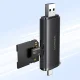 Atmiņas karšu lasītājs Ugreen 65024 USB-C / USB-A SD 4.0 UHS-II, melns