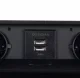 Встраиваемый в столешницу блок розеток Izoxis 21446 с 2x USB, черный