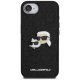 Karl Lagerfeld Fixed Glitter vāciņš iPhone 16e - Melns
