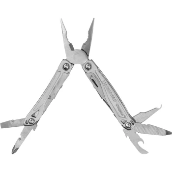 Leatherman Wingman Multi-Tool with Holster (14 Functions), Black/Silver