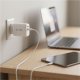 Tech-Protect NCA65W-GAN 65W 2 portu sienas lādētājs, balts