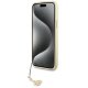 Guess iPhone 15 Plus vāciņš 4G Charms Collection, pelēks