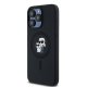 Apple iPhone 15 Pro Max 6.7\'\' Karl Lagerfeld Karl&Choupette Glitter MagSafe Cover Case, Black
