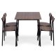 Dining Table Set for 4 OSLO Kitchen Table and Chairs ModernHome