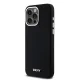 Apple iPhone 14 Pro Max 6.7\'\' DKNY Liquid Silicone Small Metal Logo MagSafe Case Cover, Black